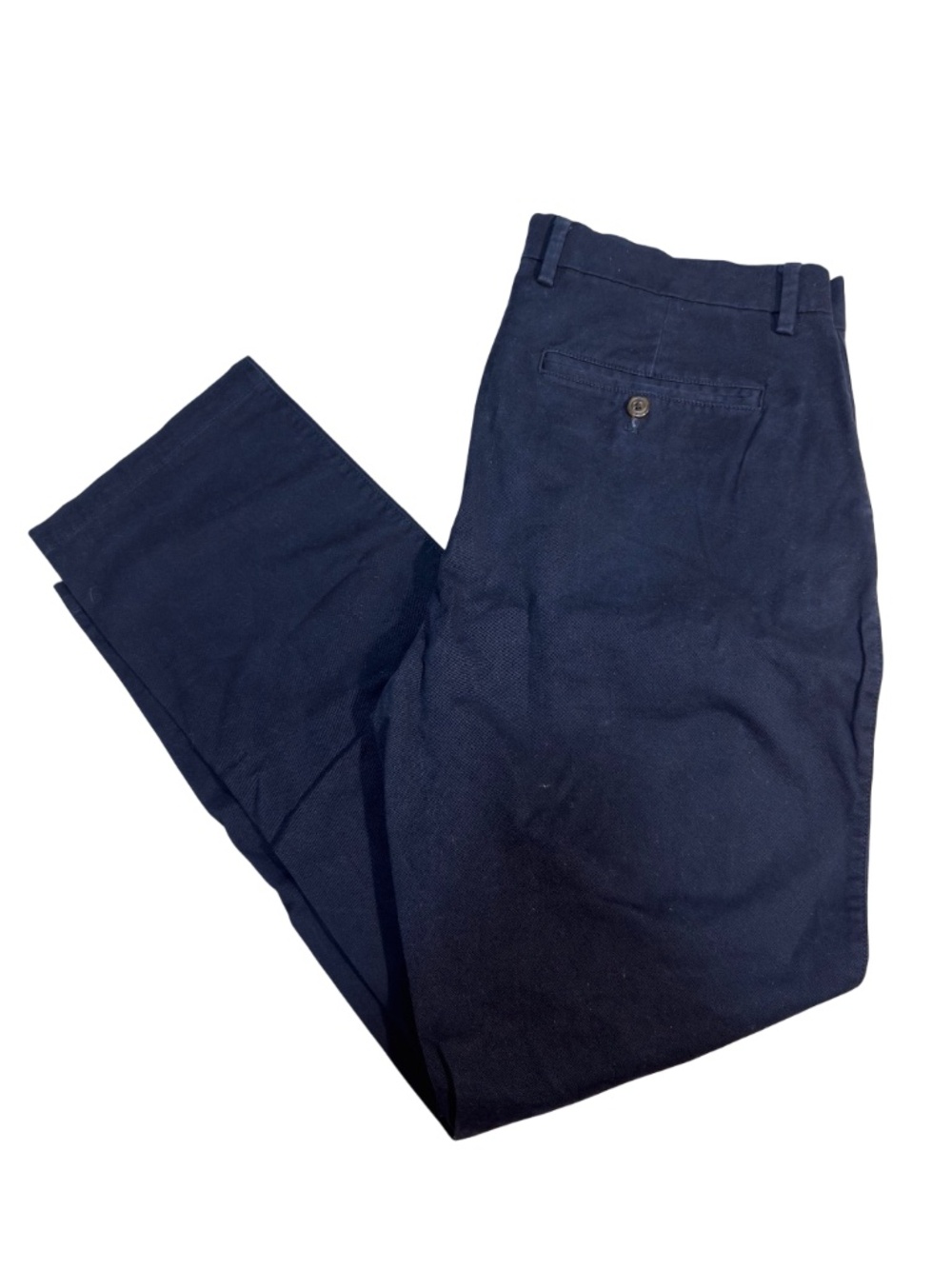 Gap Essential Khaki Straight Chino Pants Navy Blue 34x30 Cotton Stretch